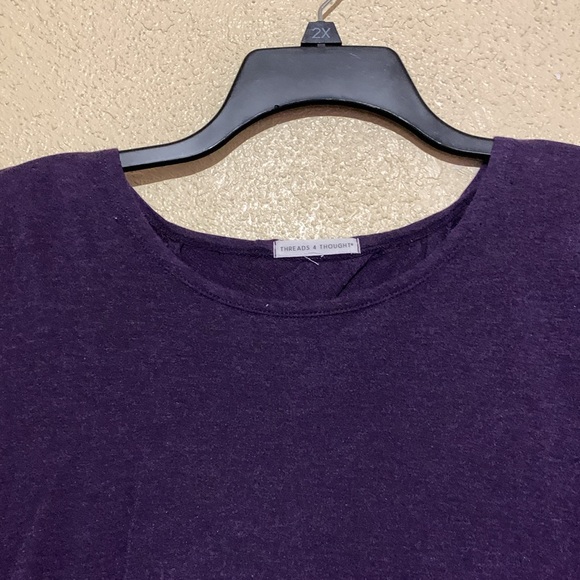 Threads 4 Thought Top Sweatshirt Sweater M Purple SOFT Stretch Modal Spandex - Picture 6 of 14